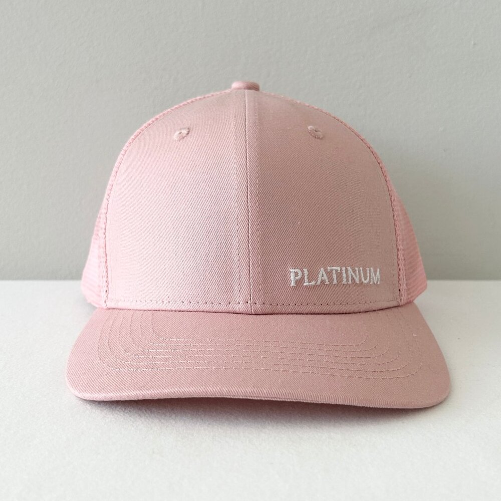 New! BOTTLEROCK Music Festival Platinum Cap Pink Mesh Hat Snapback 2025 Napa CA